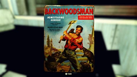 Magazines The Backwoodsman 4 magazine now works properly and provides a 50 chance to yield double items from plants. . Backwoodsman 6